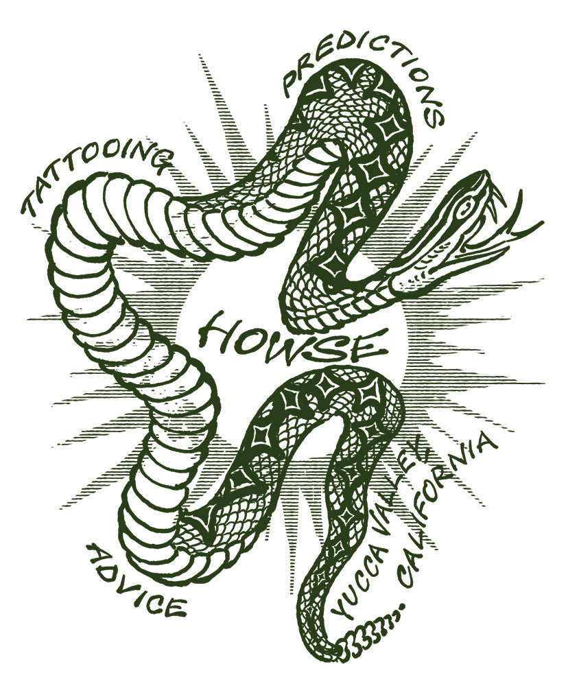 Desert Sage Rattlesnake Tattoo Art Tee