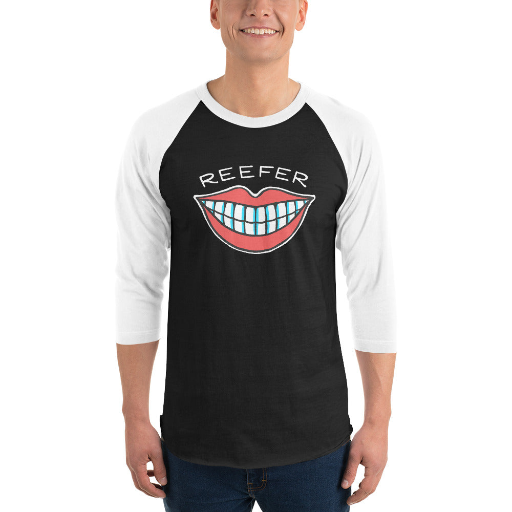 The ORIGINAL Reefer smile - 3/4 sleeve raglan shirt