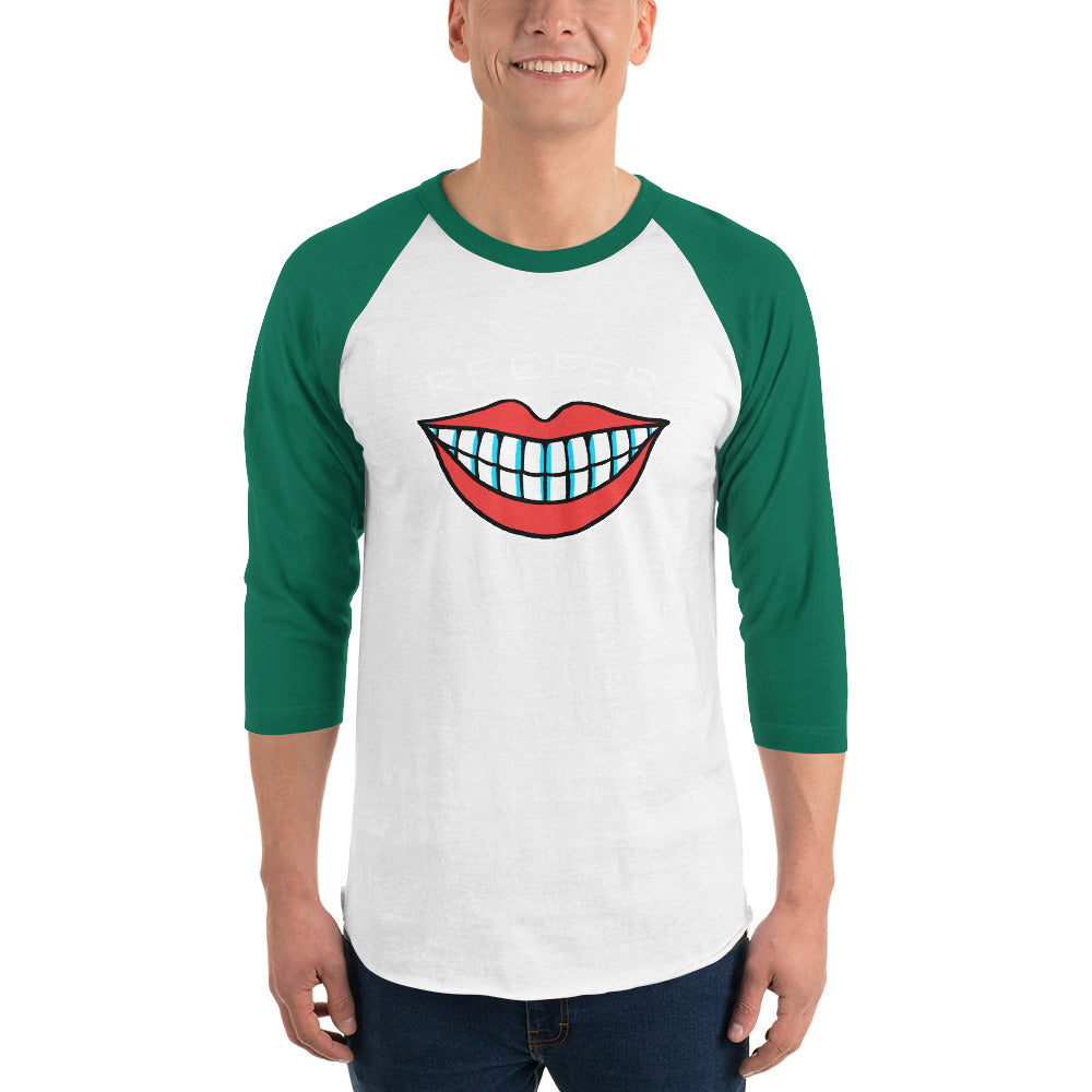 The ORIGINAL Reefer smile - 3/4 sleeve raglan shirt