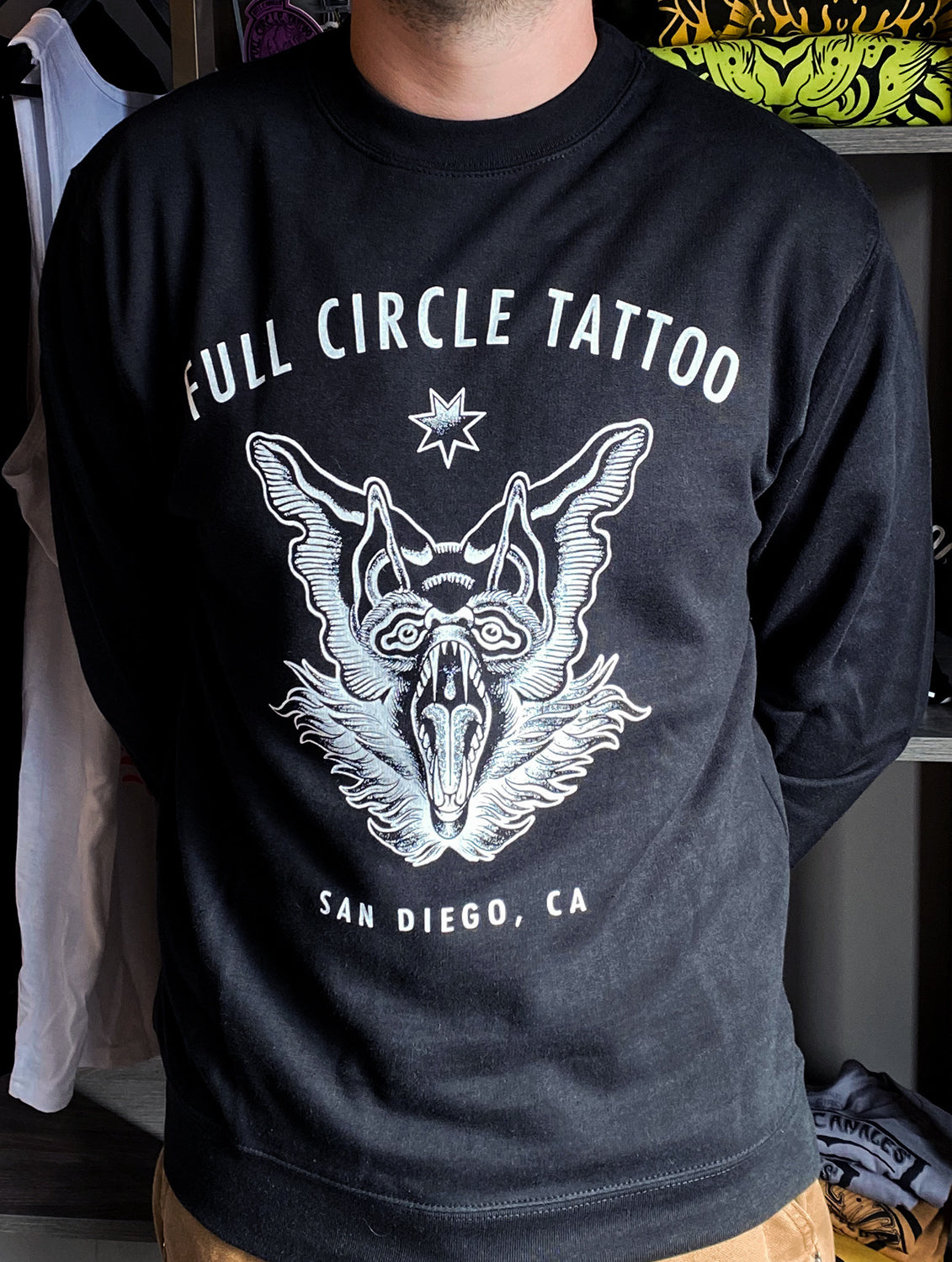 Crew Neck Sweatshirt - Full Circle Tattoo