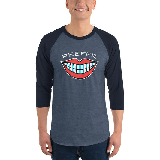 The ORIGINAL Reefer smile - 3/4 sleeve raglan shirt